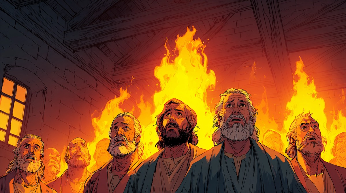 Acts - illustrated Bible scene