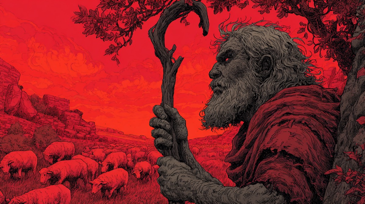 Amos - illustrated Bible scene