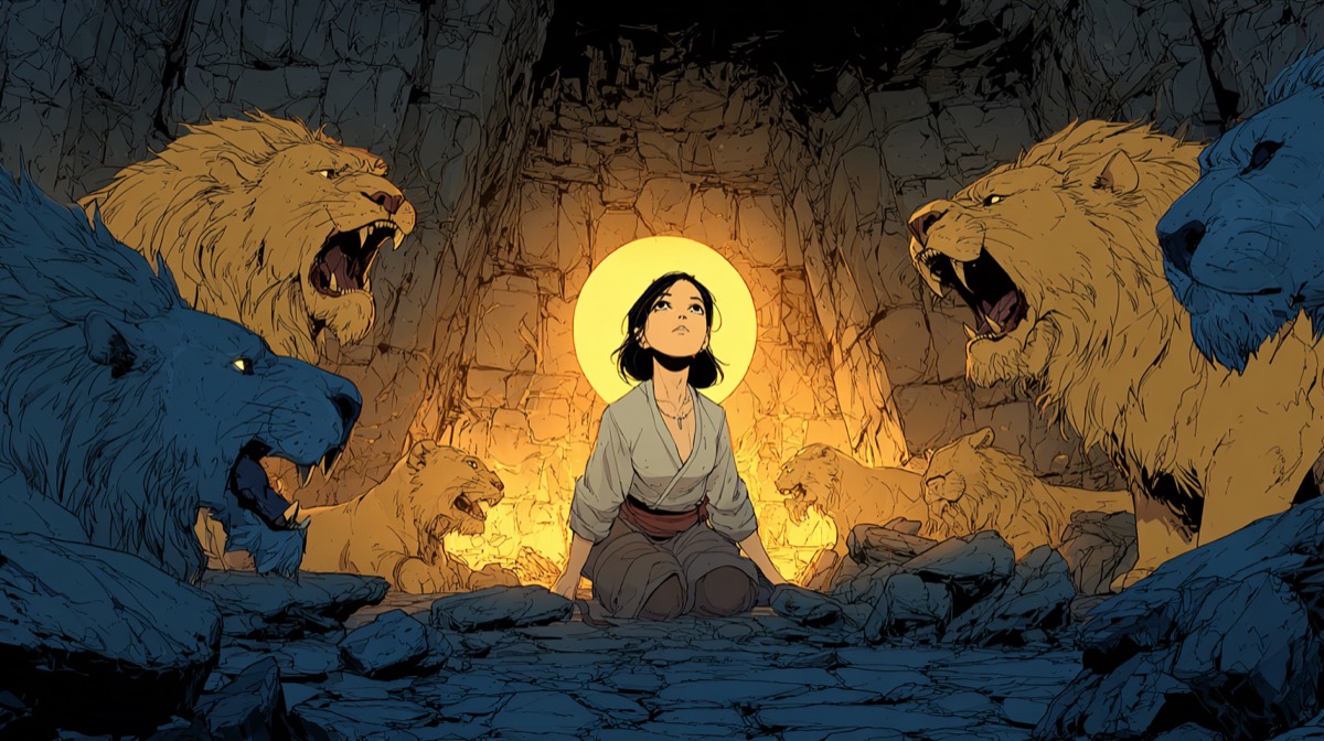 Daniel - illustrated Bible scene