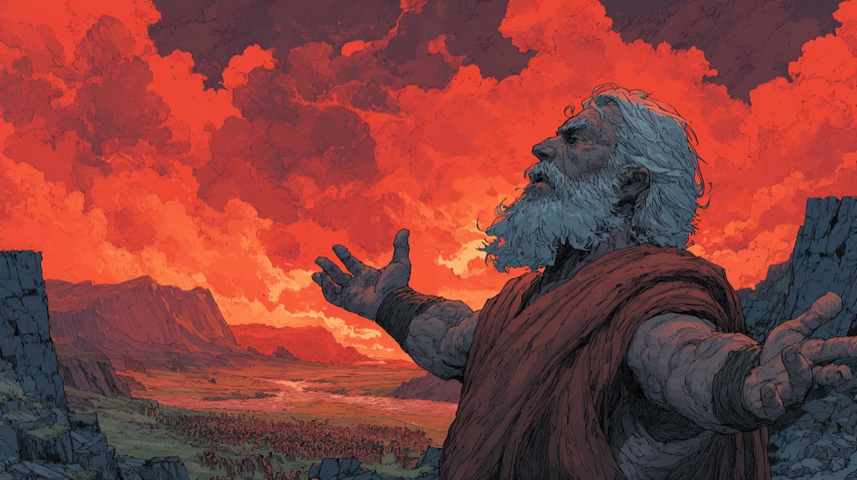 Deuteronomy - illustrated Bible scene