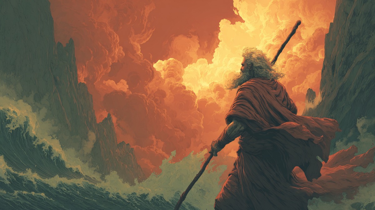 Exodus - illustrated Bible scene
