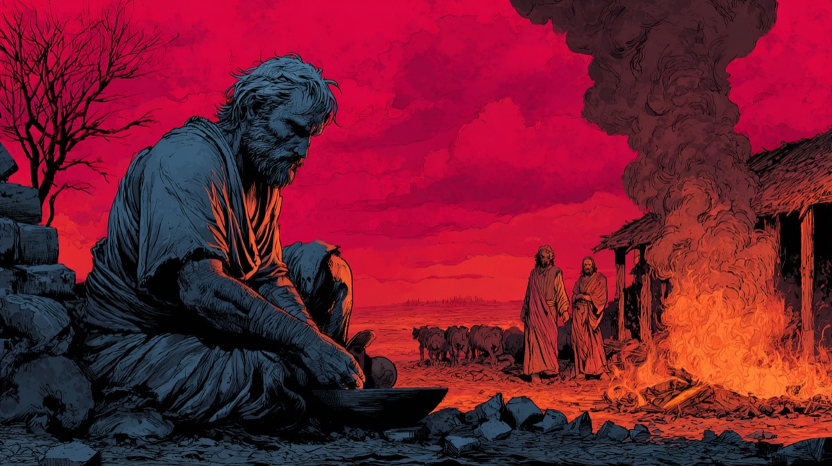 Job - illustrated Bible scene