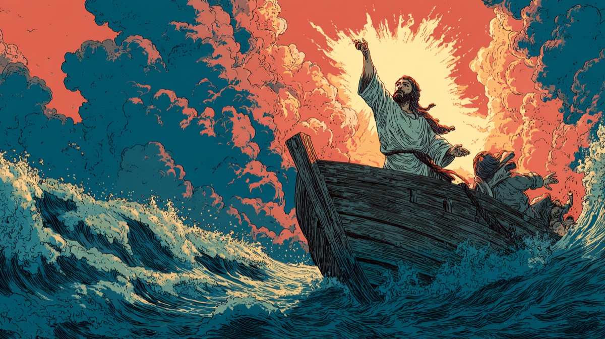Mark - illustrated Bible scene