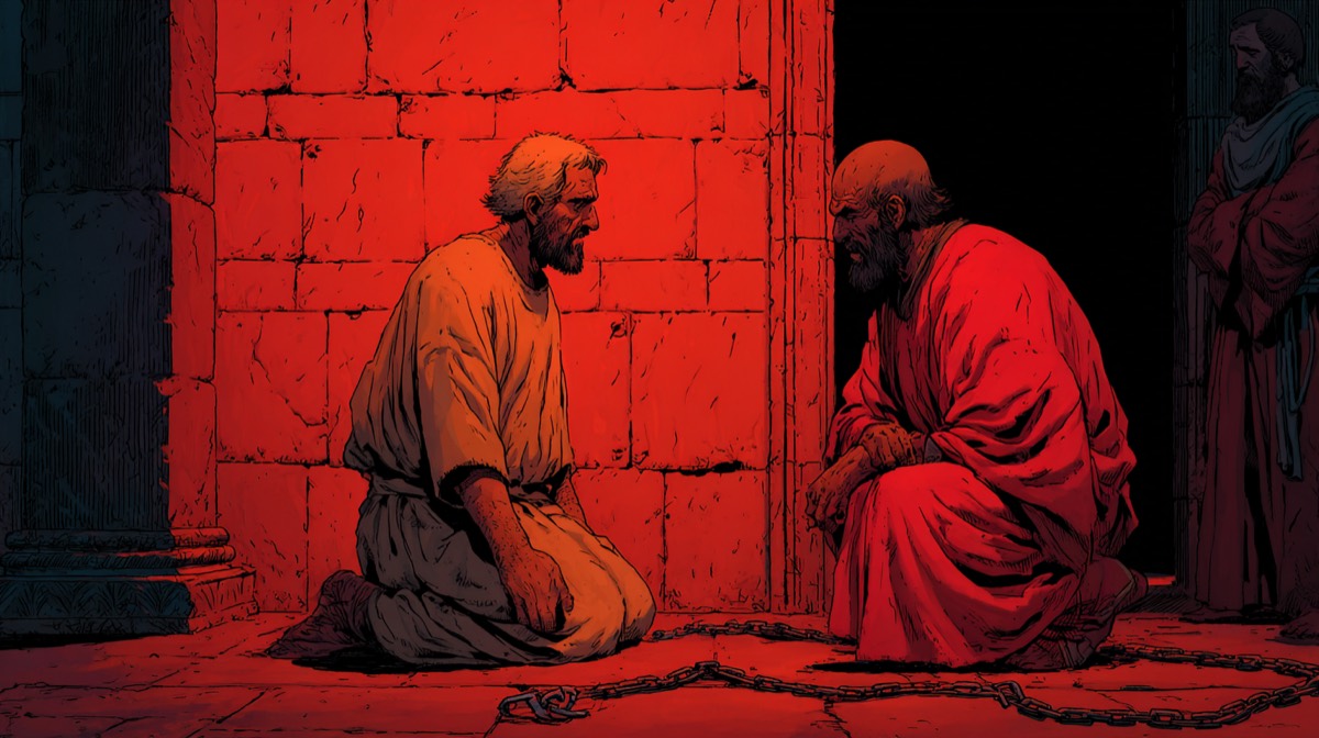 Philemon - illustrated Bible scene