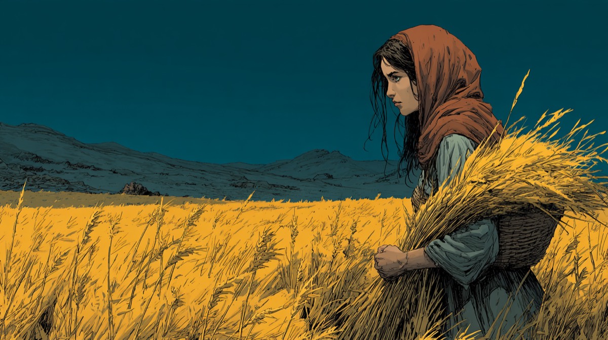 Ruth - illustrated Bible scene