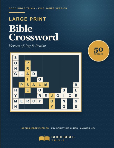 Large Print Bible Crossword — paperback cover
