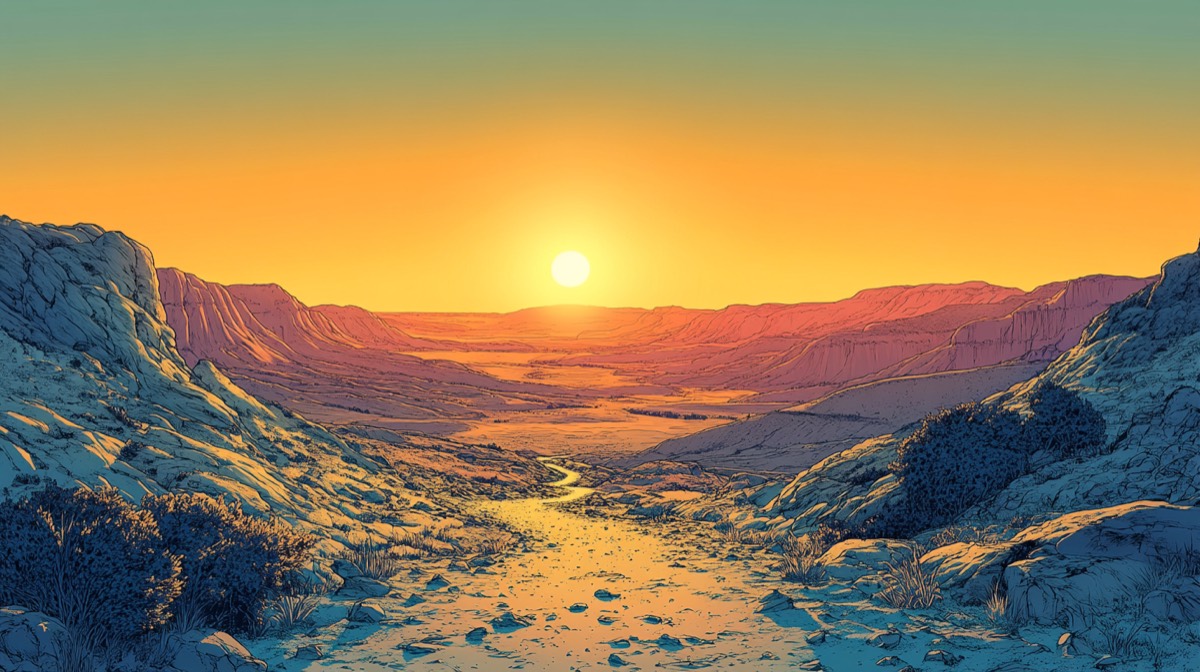 The Good Samaritan - illustrated Bible scene
